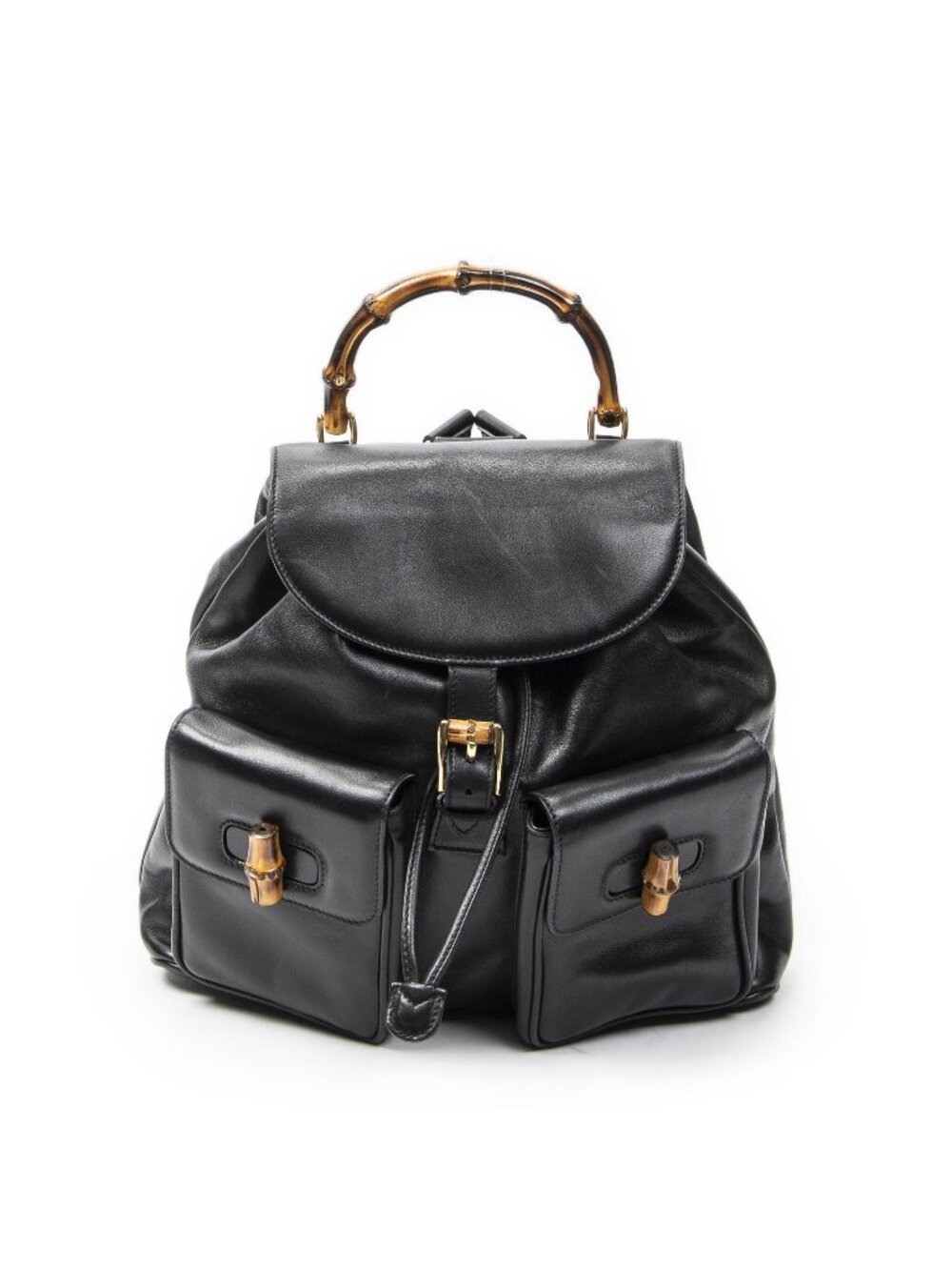 Gucci Rajibanbu Backpack Black Calfskin Leather